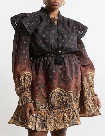 
						Rochie scurta Karen Millen Plus Size, mix culori