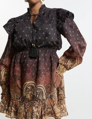 Rochie scurta Karen Millen Plus Size, mix culori