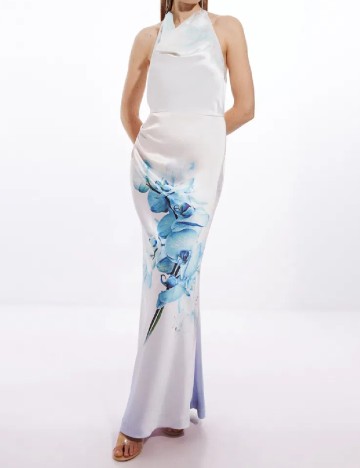 
						Rochie lunga Karen Millen, alb