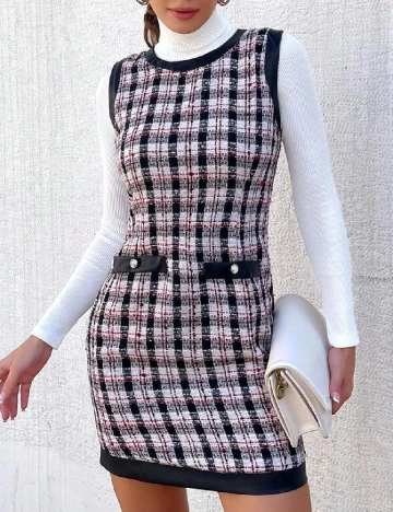 Rochie scurta Samdan, mix culori