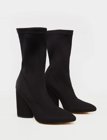 Botine PrettyLittleThing, negru