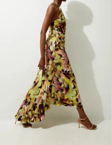 Rochie lunga Karen Millen, mix culori