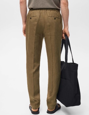 Pantaloni Mango, kaki