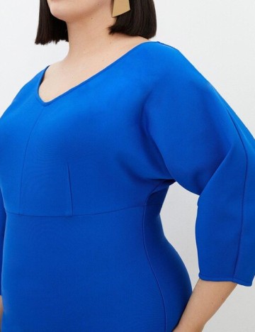 Rochie scurta Karen Millen Plus Size, albastru
