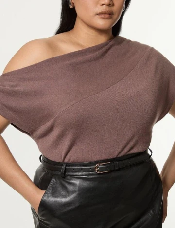 Bluza Karen Millen Plus Size, maro