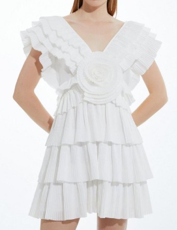 
						Rochie scurta Karen Millen, alb
