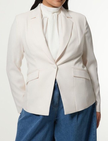 
						Sacou Karen Millen Plus Size, ecru