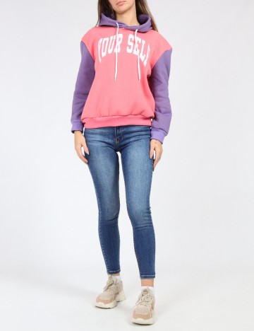 Hanorac SHEIN, roz/mov