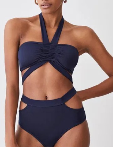 
						Sutien de baie Karen Millen, bleumarin