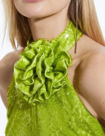 Rochie scurta Karen Millen, verde