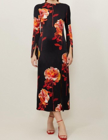 
						Rochie lunga Karen Millen, negru