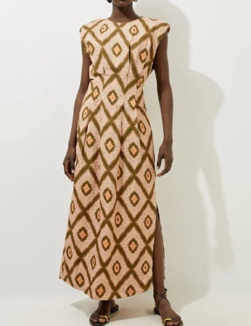 Rochie lunga Karen Millen, crem