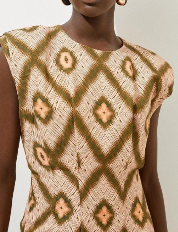 Rochie lunga Karen Millen, crem