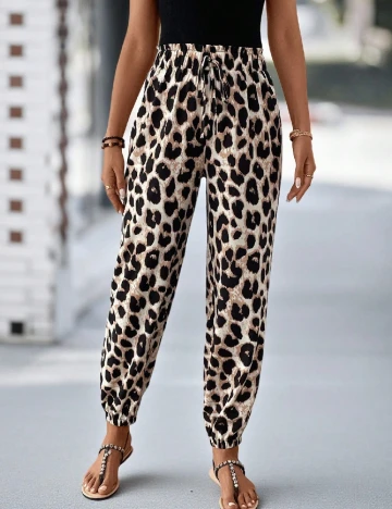 Pantaloni SHEIN, animal print