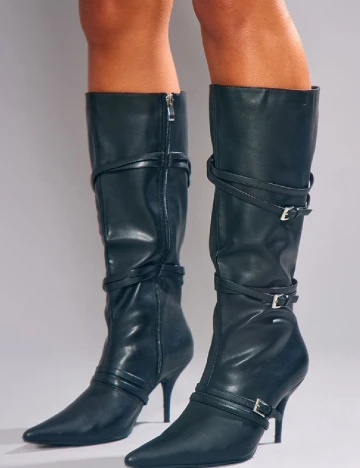 Cizme PrettyLittleThing, negru