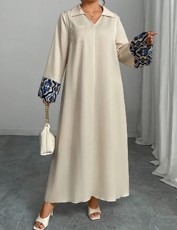 Rochie lunga SHEIN, crem