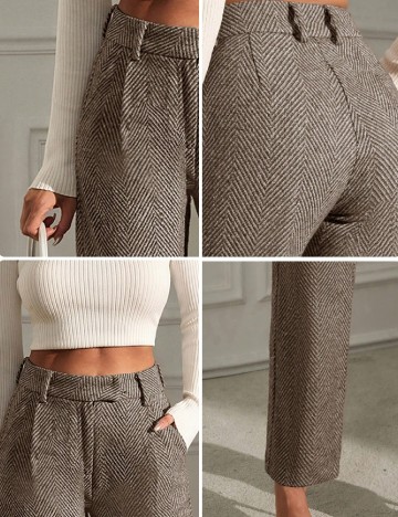 Pantaloni SHEIN, maro