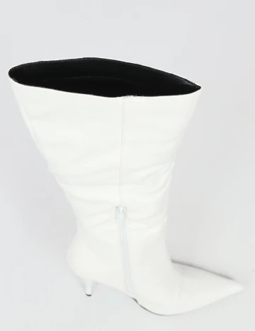 Cizme PrettyLittleThing, alb