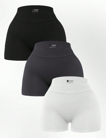 
						Set Pantaloni scurti 3 bucati SHEIN, mix culori