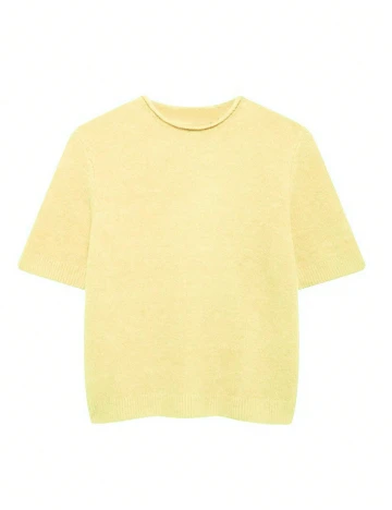 Tricou SHEIN, galben deschis