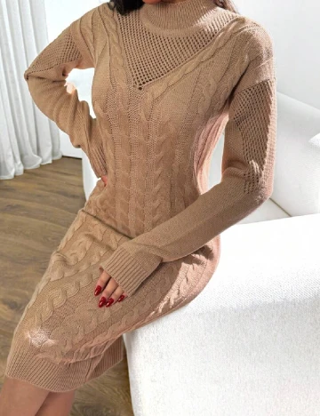 Rochie medie SHEIN, maro