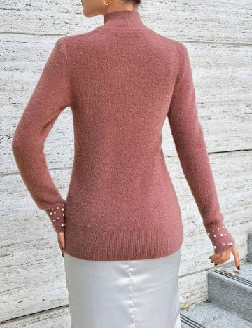 Pulover SHEIN, roz pudra inchis