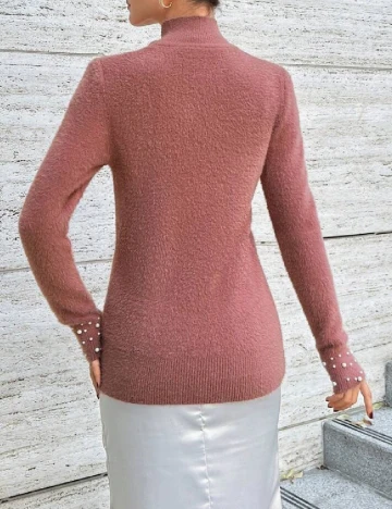 Pulover SHEIN, roz pudra inchis