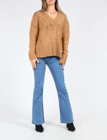 Pulover Oversize SHEIN, maro