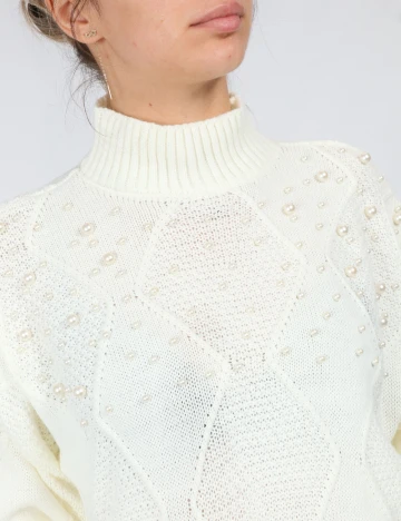 Pulover SHEIN, ecru