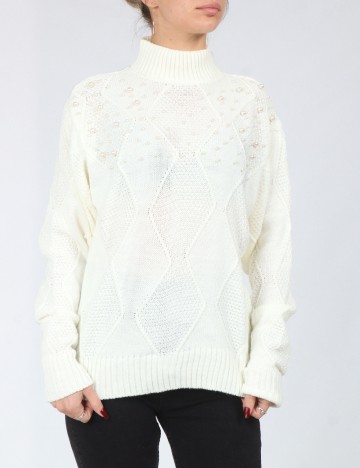 
						Pulover SHEIN, ecru
