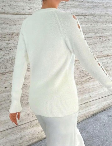 Pulover SHEIN, ecru