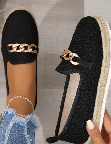 
						Mocasini SHEIN, negru