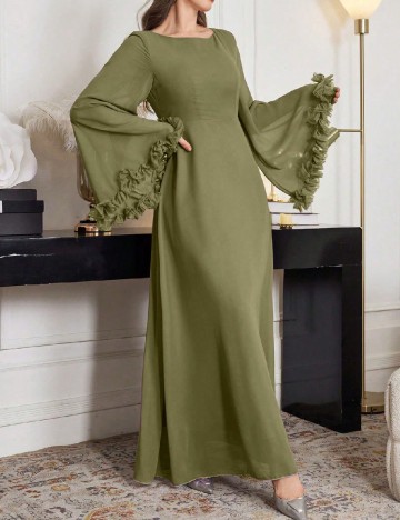 
						Rochie lunga SHEIN, verde