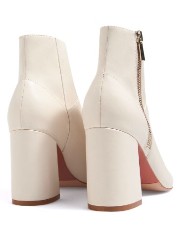 Botine Stradivarius, crem