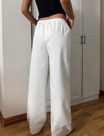 Pantaloni SHEIN, alb