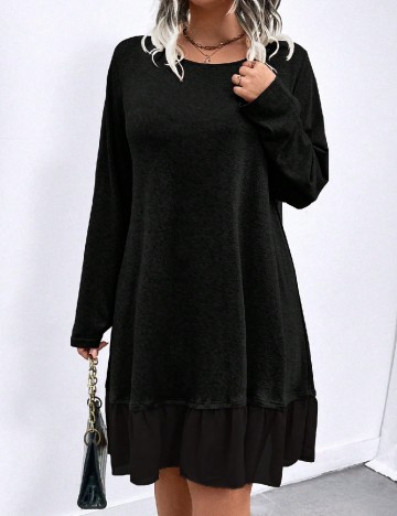 Rochie scurta SHEIN CURVE, negru