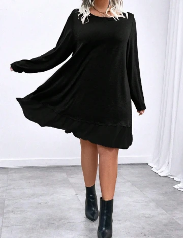 Rochie scurta SHEIN CURVE, negru