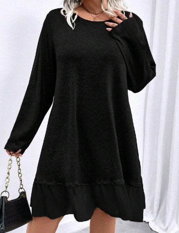 Rochie scurta SHEIN CURVE, negru