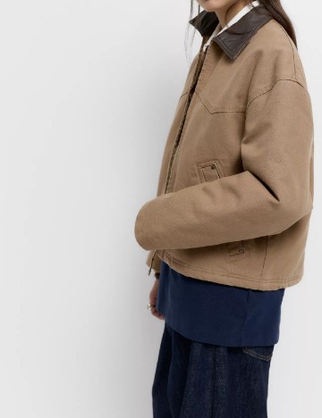 Jacheta Pull&Bear, maro deschis