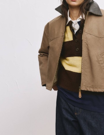 Jacheta Pull&Bear, maro deschis