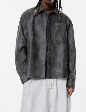 Jacheta Pull&Bear, gri inchis