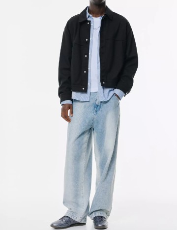 
						Jacheta Pull&Bear, negru