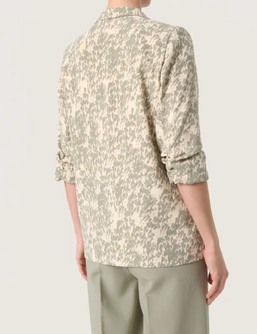 Blazer Soaked In Luxury, crem/verde