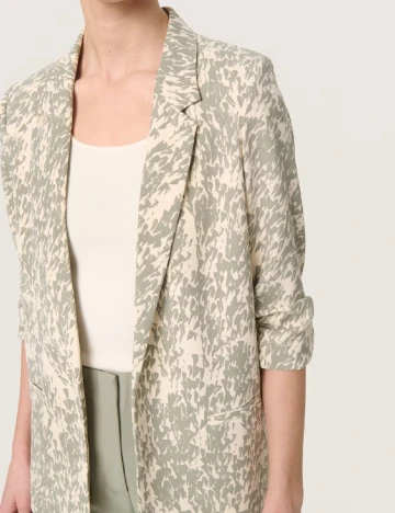 Blazer Soaked In Luxury, crem/verde