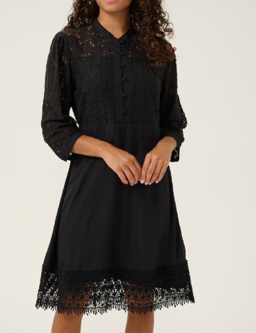 Rochie medie Cream, negru