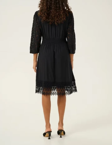 Rochie medie Cream, negru