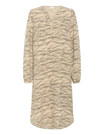 Rochie medie Kaffe, crem