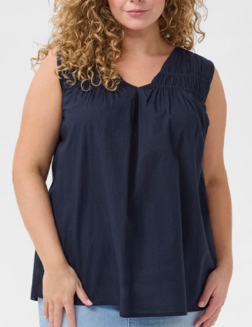 
						Bluza Kaffe Curve, bleumarin