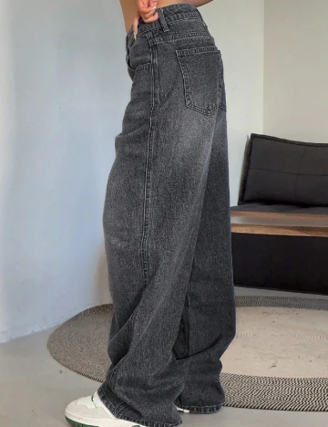 Blugi Dazy, gri inchis