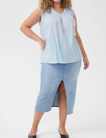 Bluza Kaffe Curve, bleu